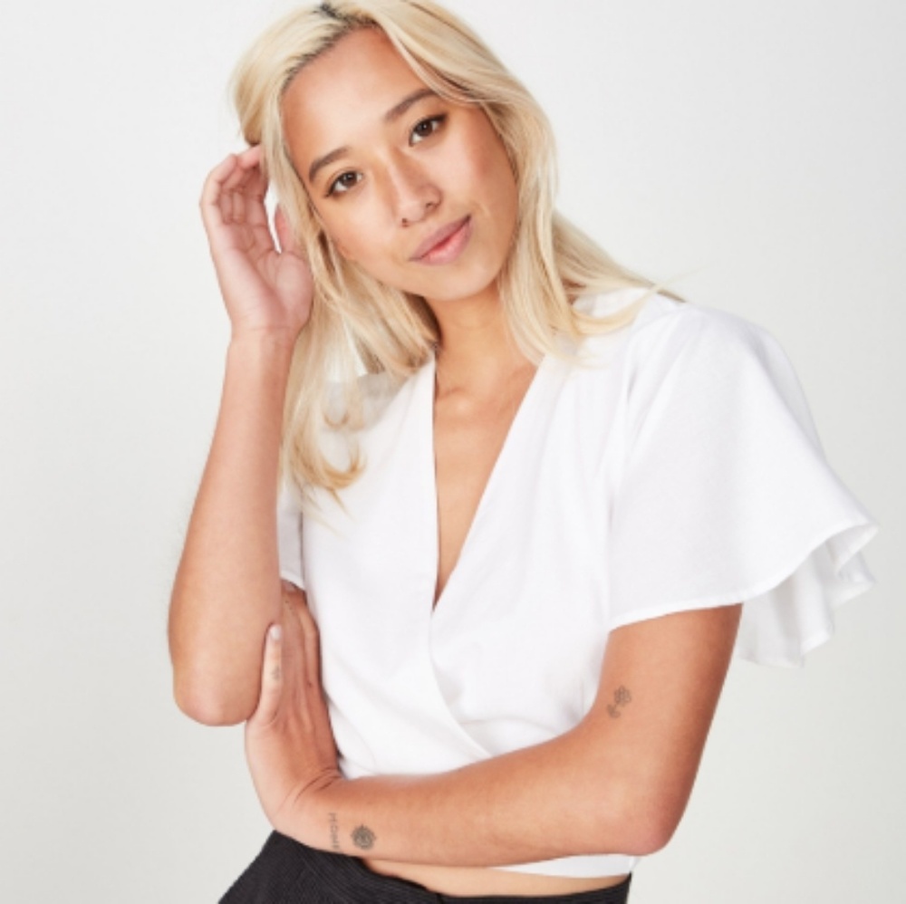 Cotton On - Carmel Wrap Top